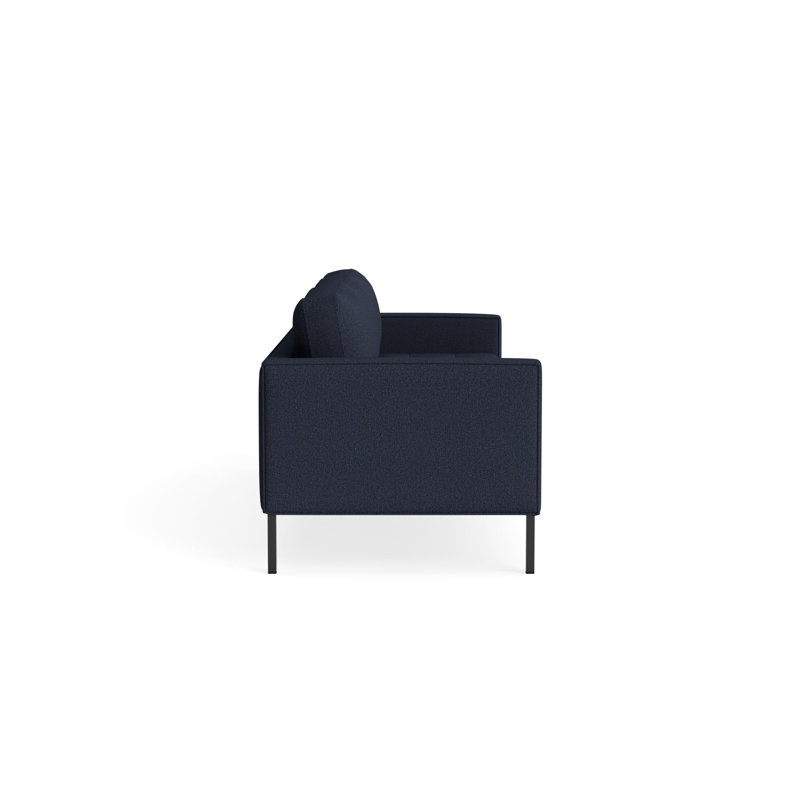 MTO - Paramount Sofa Metal Legs, 32" H x 95" W x 34" D, Kvadrat Autumn Navy