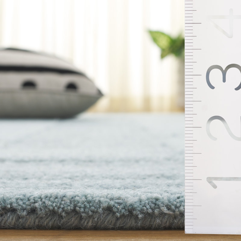 Harvest Hand Tufted Wool; Cotton Abstract Indoor Rug, Square 6'
