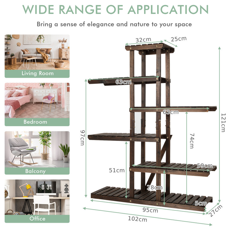 Artifore Wood Plant Stand