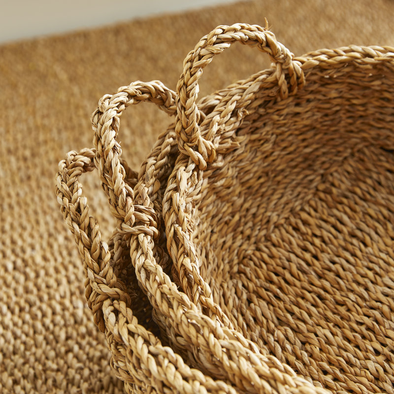 Varney Sg Shallow Baskets W/ Handles