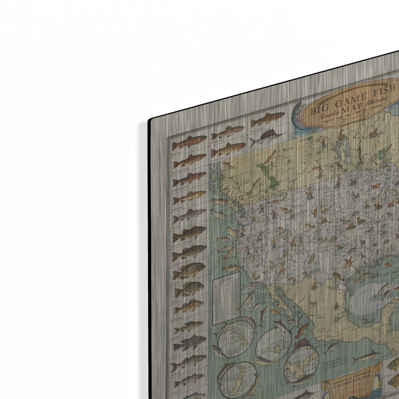 " Big Game Fish Map " by Stellar Design Studio