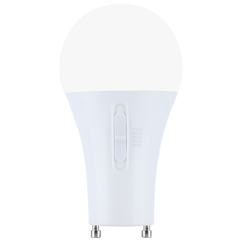 15 A 15,5 watts DEL A19 27 K / 3 K / 35 K / 4 K / 5 K GU24 Base 120 Volt, 1 600 lumens, 15,5 W
