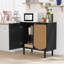 Armoire d'appoint 2 portes en rotin