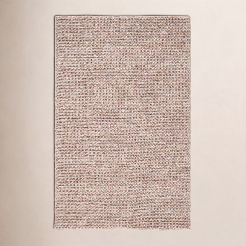 Tapis brun fait à la main Elle, Rectangle 6 pi x 9 pi