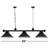 3 - Light Black Kitchen Island Pendant