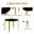 37"Modern Glass Dining Table Set, Irregular Stainless Steel Table Legs And Velvet Tufted Backrest Chairs-1077250771-1077250773-1077250601