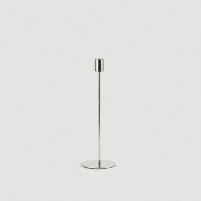 Silver Doric Candle Holder - Large