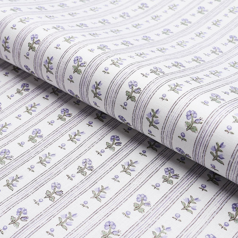 Cabanon Stripe Fabric, Violet