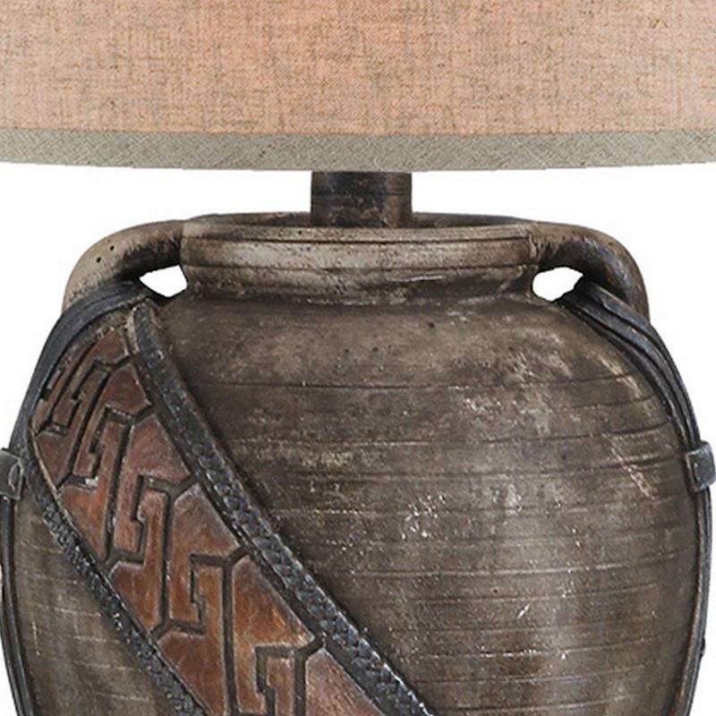 Kalesia Table Lamp, Red/Black, Yes