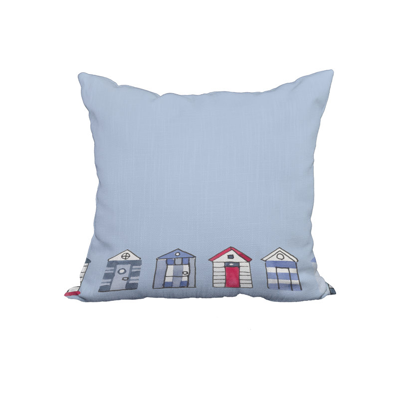  Housse de coussin en coton carré, 20 po x 20 po, Bleu pâle