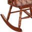 Chaise berçante en bois massif Burkell