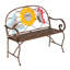 Banc de jardin en tournesol et papillons