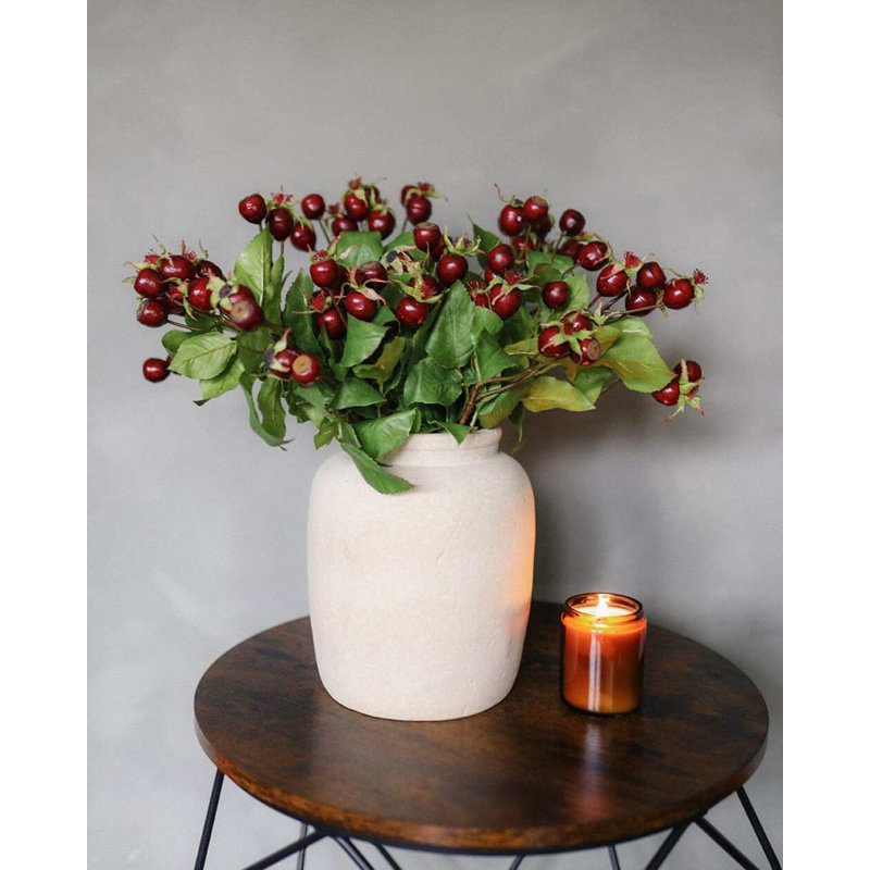 Artificial Montana Rose Hip 23.5", Red, 18" H x 6" W