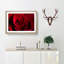 The Beauty of a Red Rose in Abstract - Picture Frame Painting Print on MDF-55735814-55735818