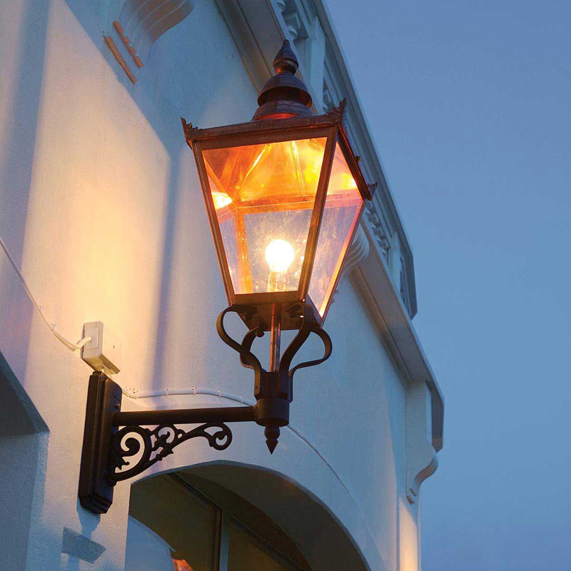 Fajardo Copper Outdoor Wall Lantern, 69cm H x 13cm W x 13cm D, Copper