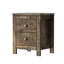Table de chevet en bois de style rétro avec rangement rétro
