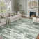 Sarah Modern Abstract Machine Washable Area Rug with Non-Slip Backing