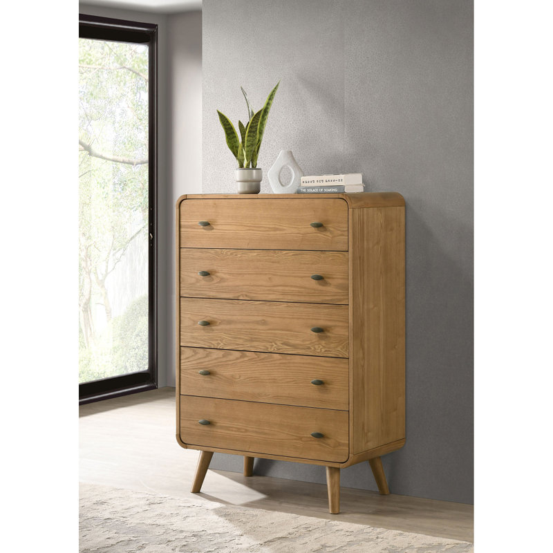 Commode à 5 tiroirs Winston Light Ash