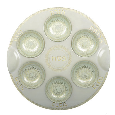 Glass Seder Plates And Sets