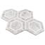 Zeta Random Sized Marble Honeycomb Mosaic Wall & Floor Tile-36950122