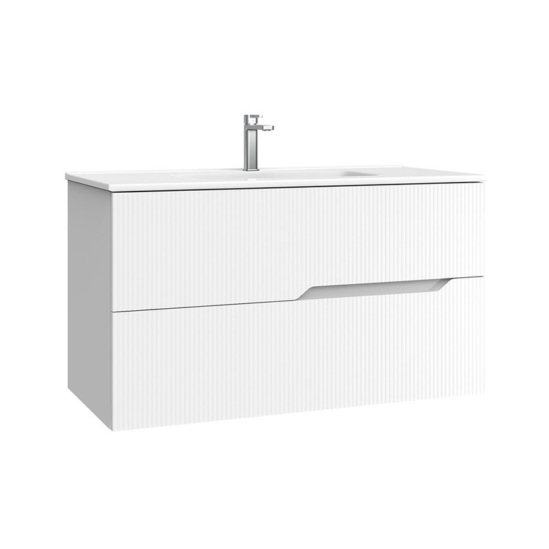 Tulipa Single Vanity, 40", Matte White