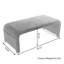 Repose-pieds rembourré en tissu Dant Boucle-1732949820