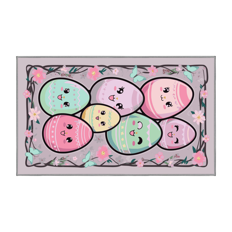 Le tapis des Fêtes de Pâques Printemps Aisle®, Rectangulaire 2 pi x 3 pi