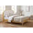 Seabrook Wood Bed with Upholstered Headboard-120463907-124538951