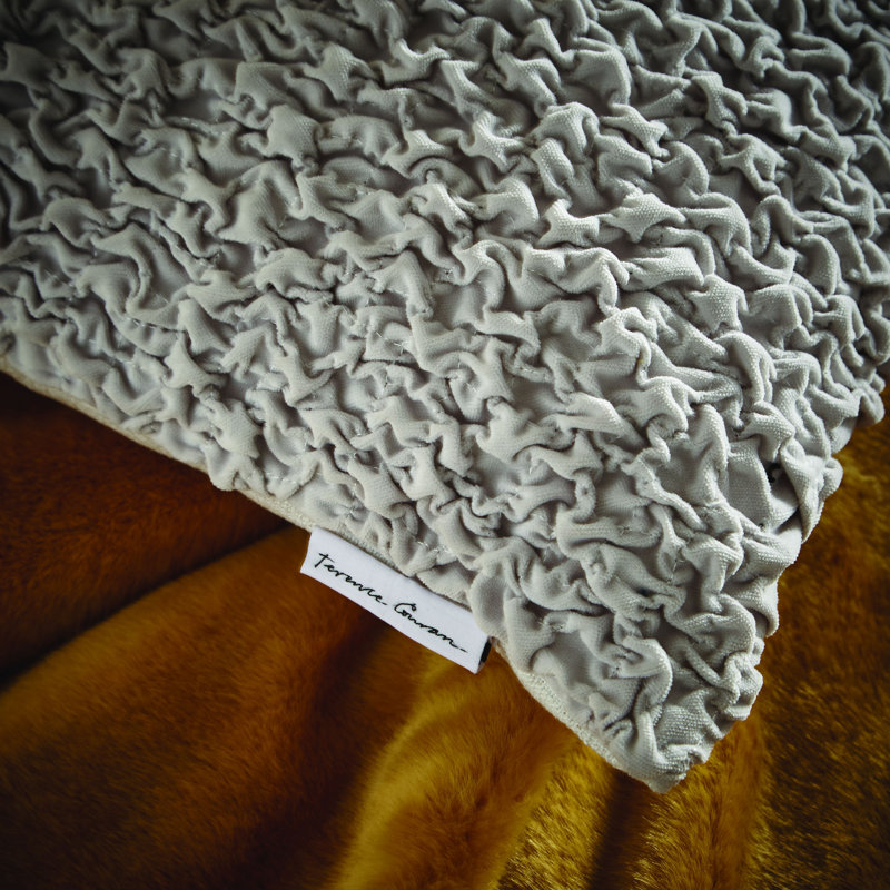 Festival Cotton Cushion with Filling, Grey