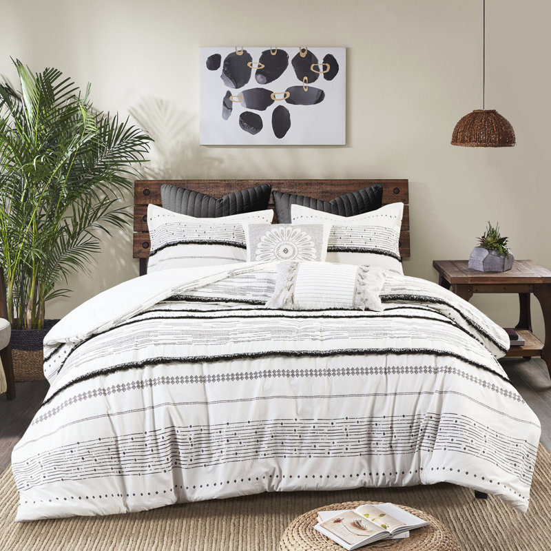 Housse de couette en coton à imprimé coton
