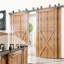 Double Bypass Barn Door Hardware Kit-66894224