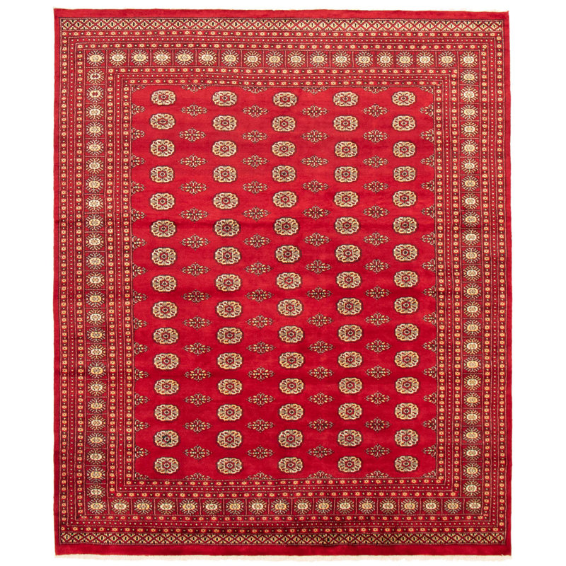 Tapis rouge foncé Finest Peshawar Bokhara 7 pi 11 po x 9 pi 7 po
