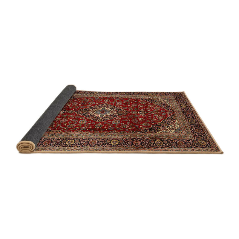 Tapis décoratif rouge de style oriental Yessenia, Rond 6 pi
