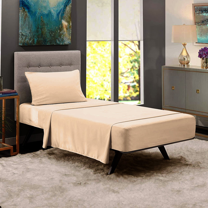 Microfiber Sheet Set, Cream