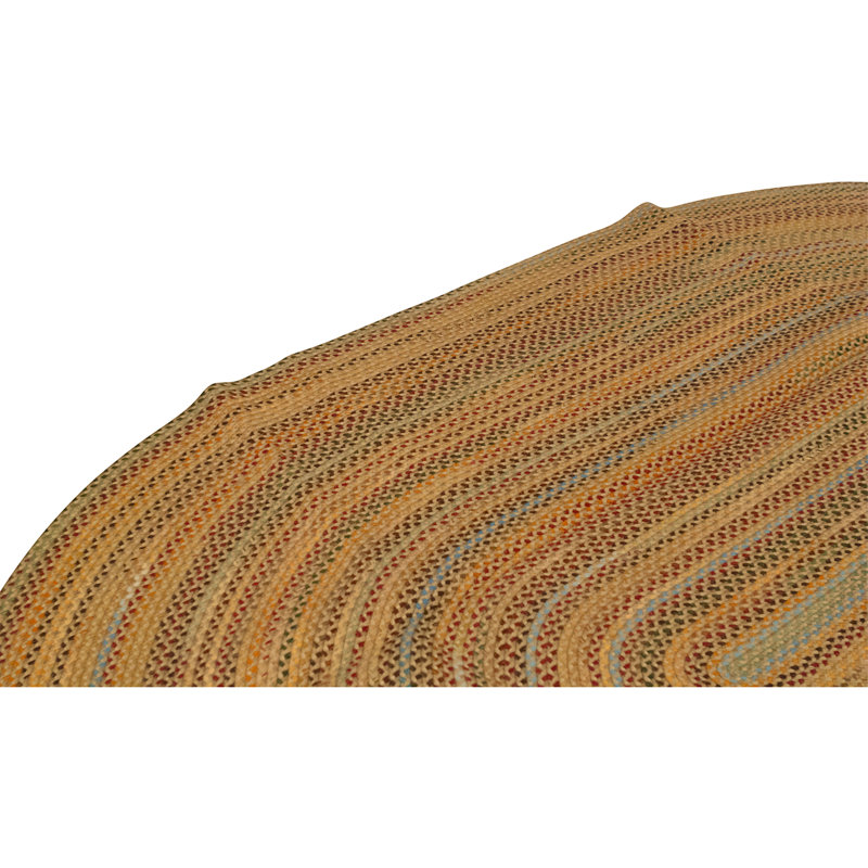 Hand Knotted Wool Area Rug in Tan