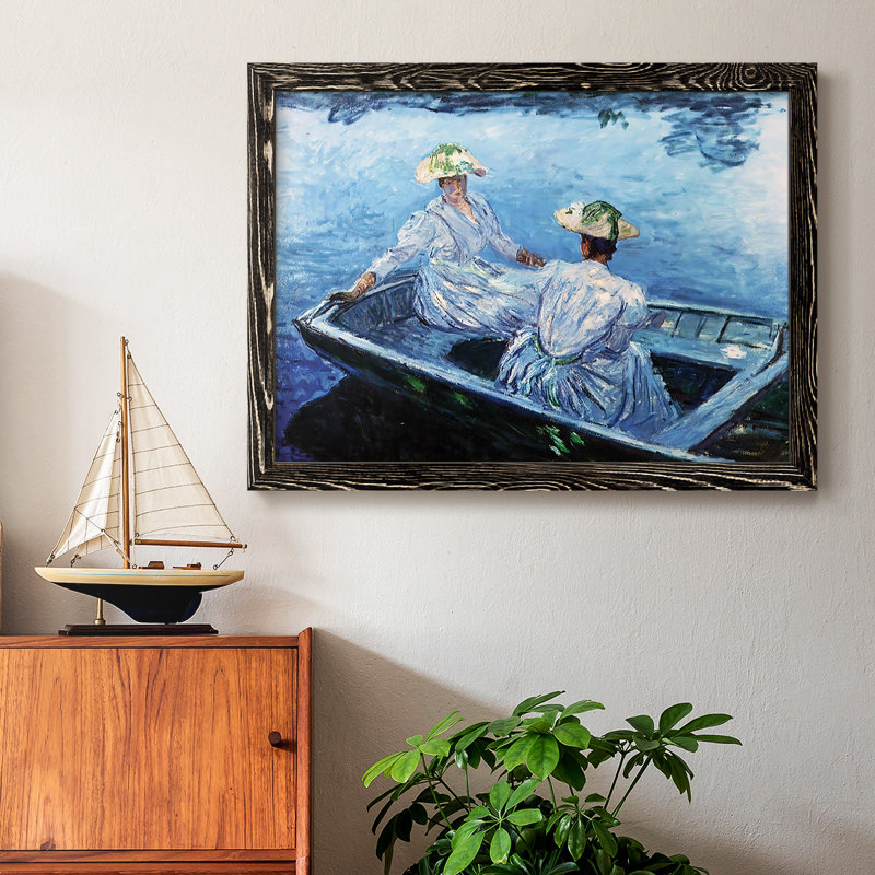 La barque bleue, 1887, Noir, H 22 po x l 32 po x P 1,5 po