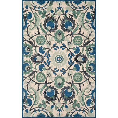 Antiquity Hand Tufted Wool Floral Rug