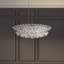 Trilliane Strands 8 Light 45in x 15in Pendant in Polished Stainless Steel with Clear Radiance Crystals-413755274