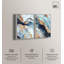 «Blush Pink Whimsy Blue Art», ensemble de 2 impressions sur toile par -2091262613-2091262646-2091262635