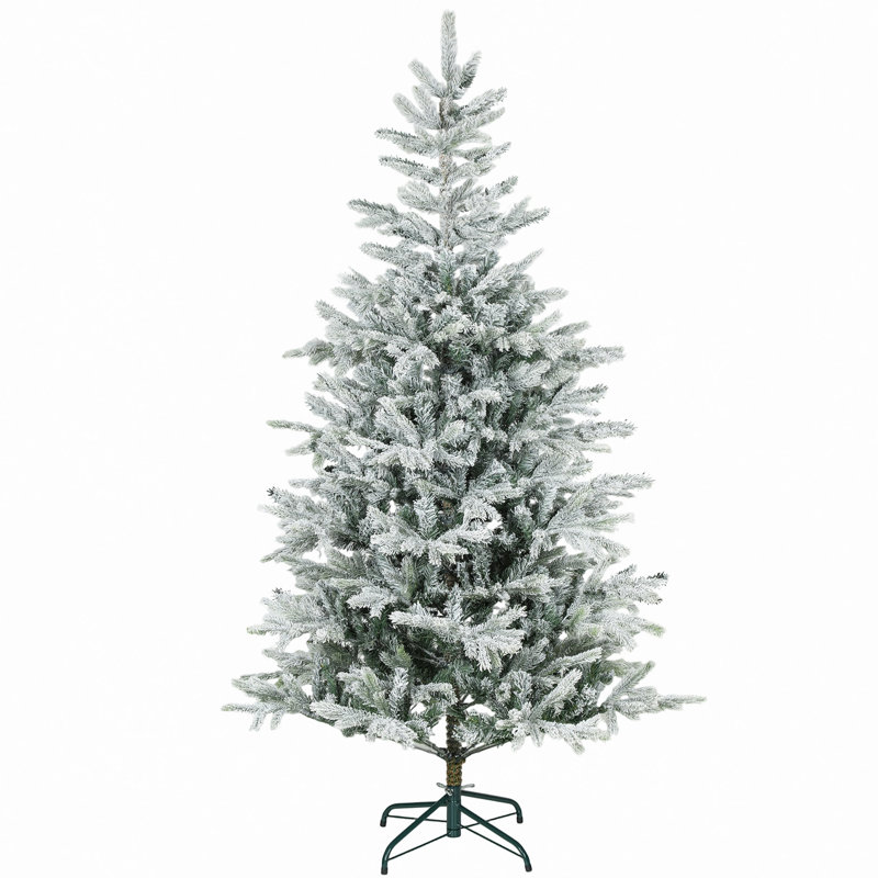 Arbre de Noël artificiel givré avec branches réalistes