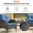 Aluel Wicker Rattan Outdoor Lounge Chair-82908387