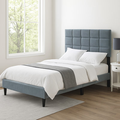 Sharanda Upholstered Unfinished Slat Bed