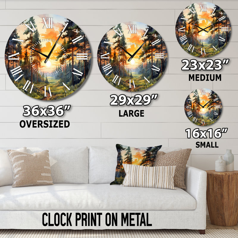 Horloge murale pin, Médium