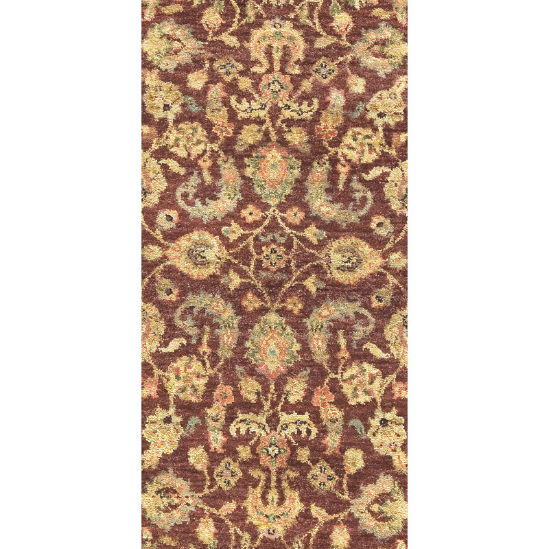 Handmade Wool Oriental Area Rug, Runner 3'7" x 8'