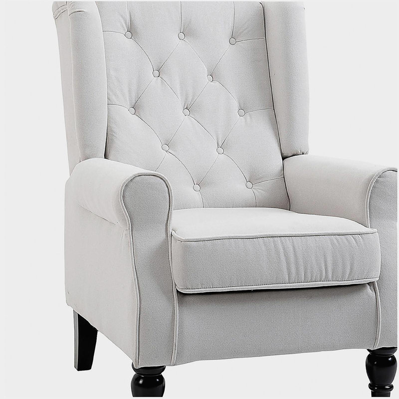 Fauteuil d'appoint HOMcom, Crème