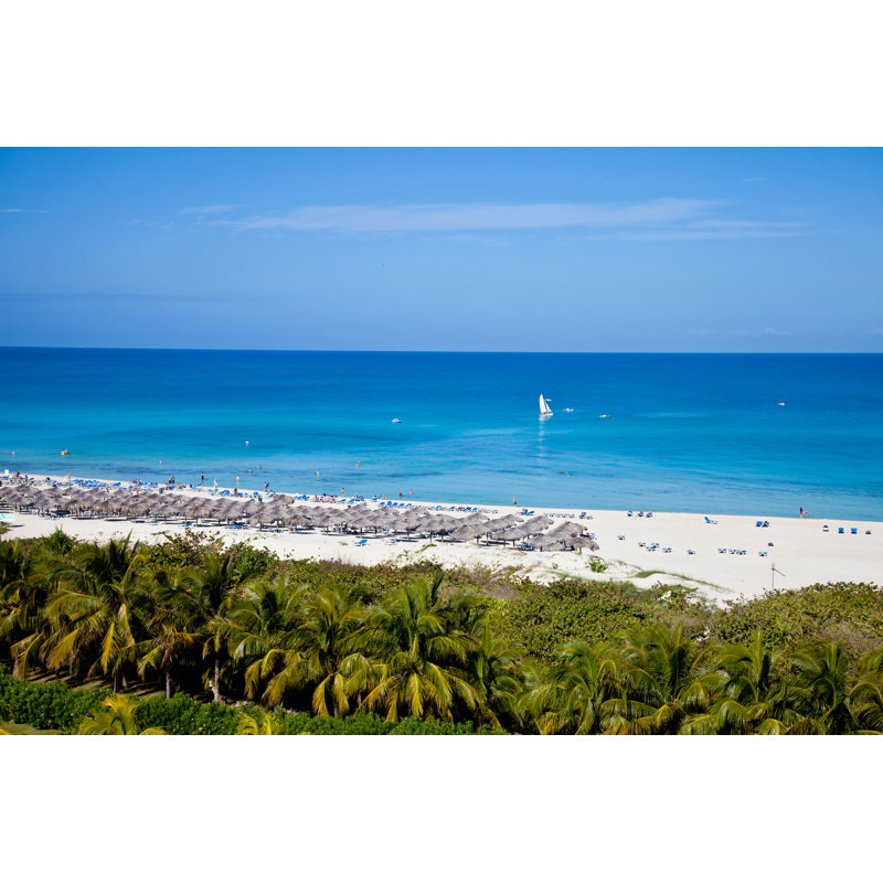 Tropical Resort Landscape - Wrapped Canvas Print, 30cm H x 46cm W x 3.8cm D
