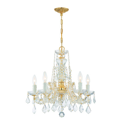 Lustre style chandelier à 5 lumières Wehr
