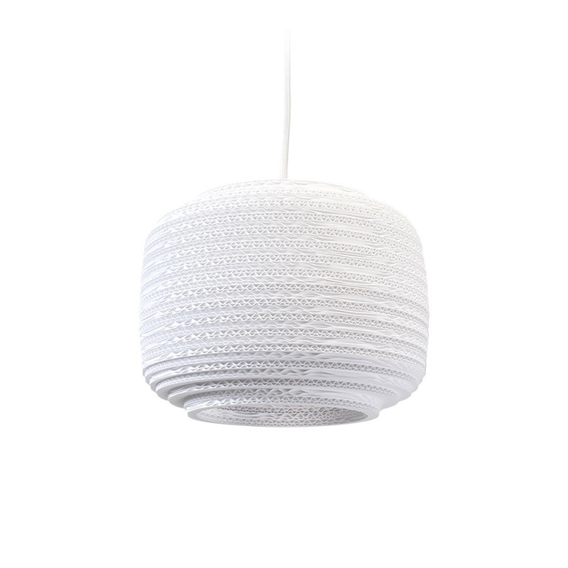 Scraplights Ausi 12 Pendant White, 11" H x 8.5" W x 8.5" D, White