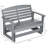 Outsunny 2-Person HDPE Glider Bench - 45° Smooth Rocking & Weatherproof Slatted Design