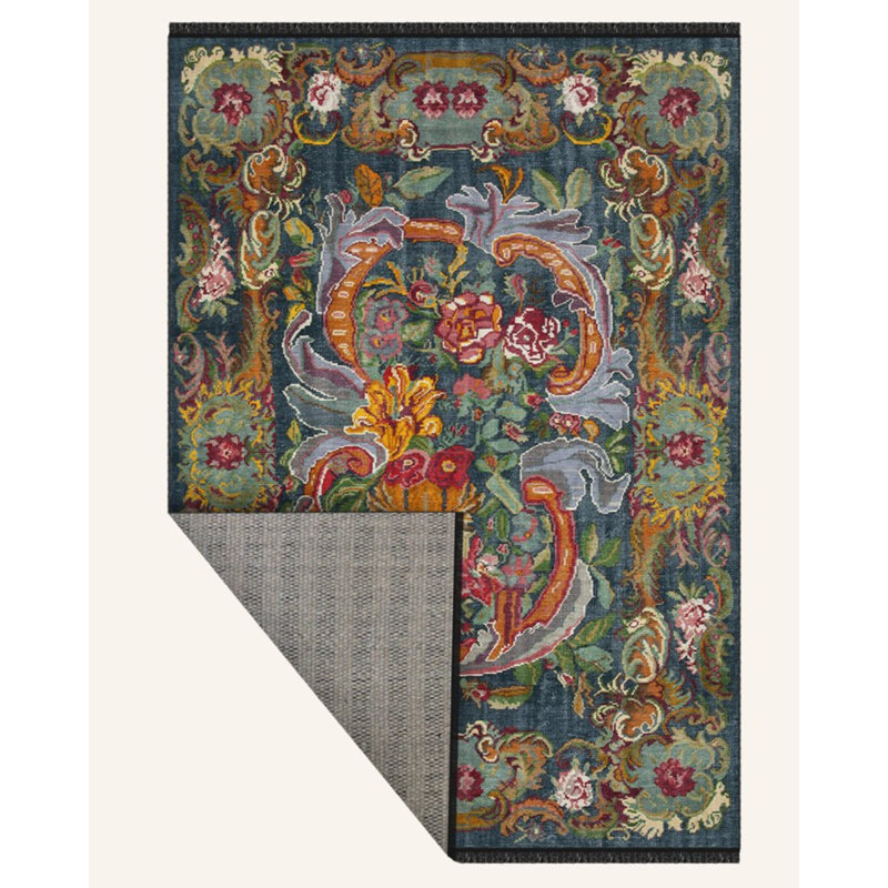 Tapis en coton Subir, Rectangle 2 pi 8 po x 3 pi 4 po